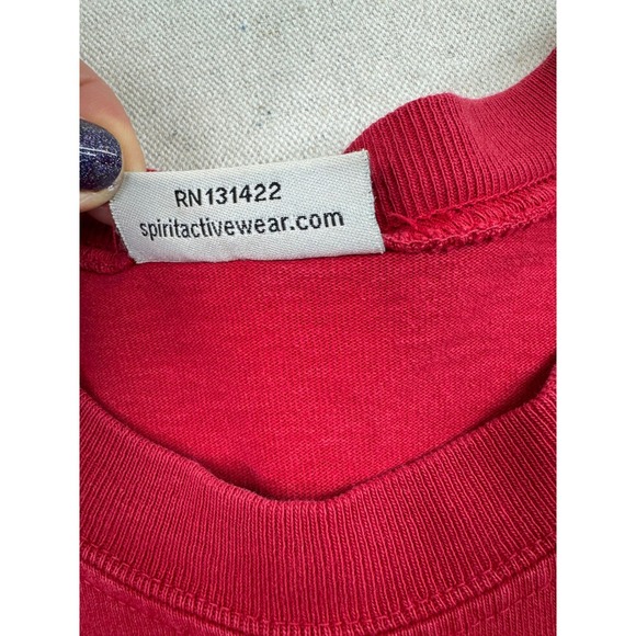 VTG Spirit Jersey Ole Miss Rebels Size XL Red Long Sleeve Hotty Toddy RN131422 - Picture 9 of 15